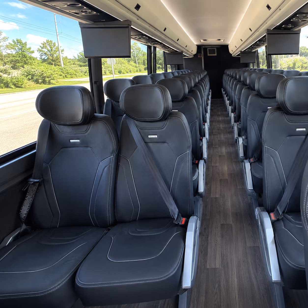 40-56 Passenger Charter Bus Interior