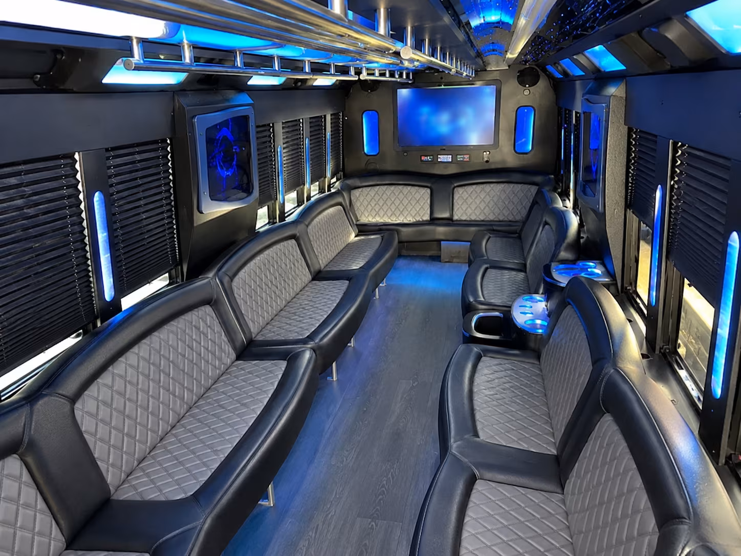 Roseville Concert & Music Festival Transportation party bus interior