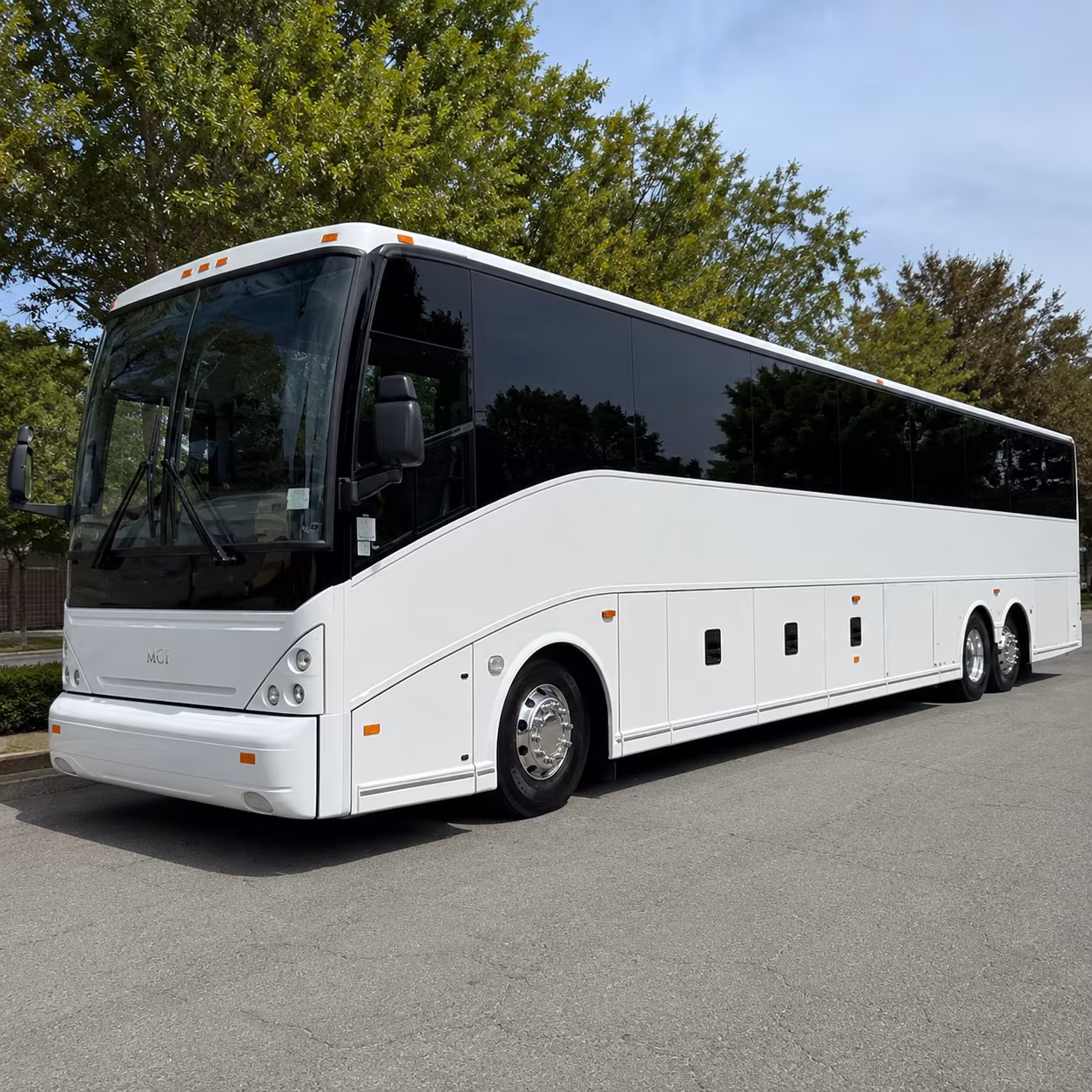 Roseville Corporate Transportation party bus exterior