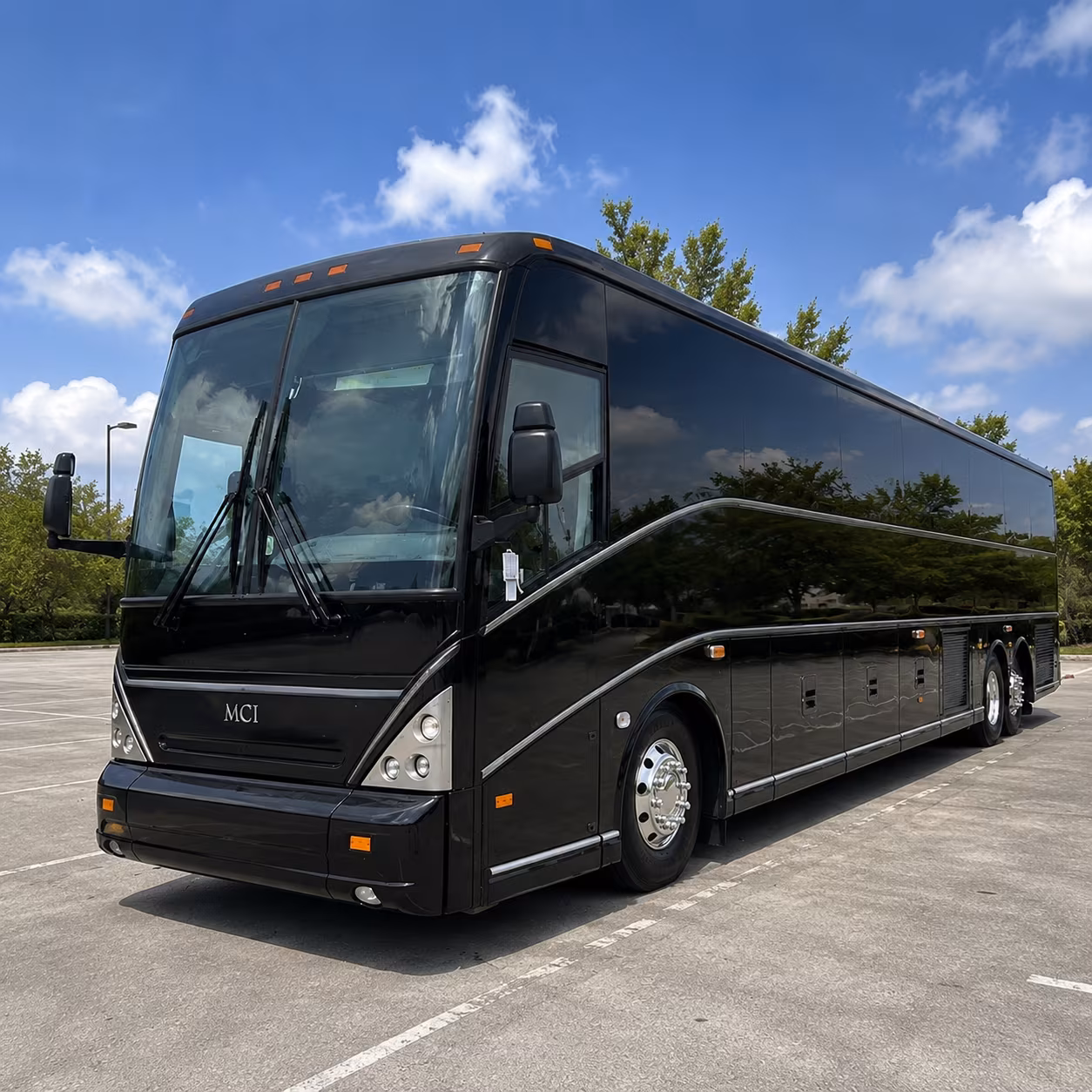 Roseville Corporate Transportation party bus exterior