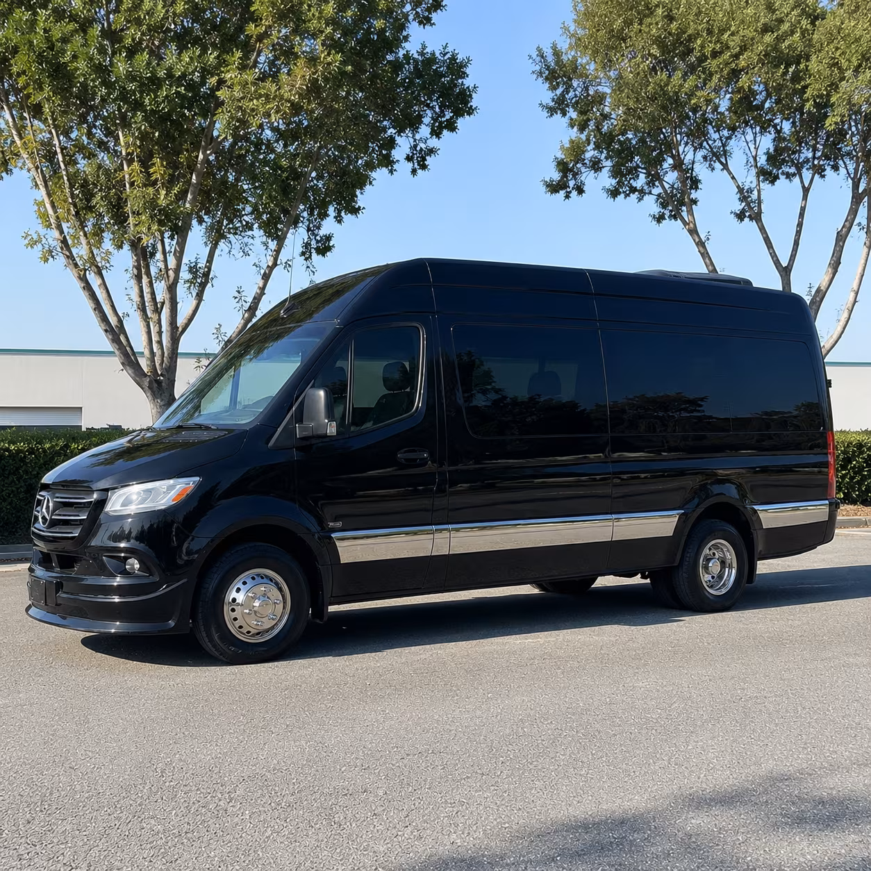 Roseville Corporate Transportation party bus exterior