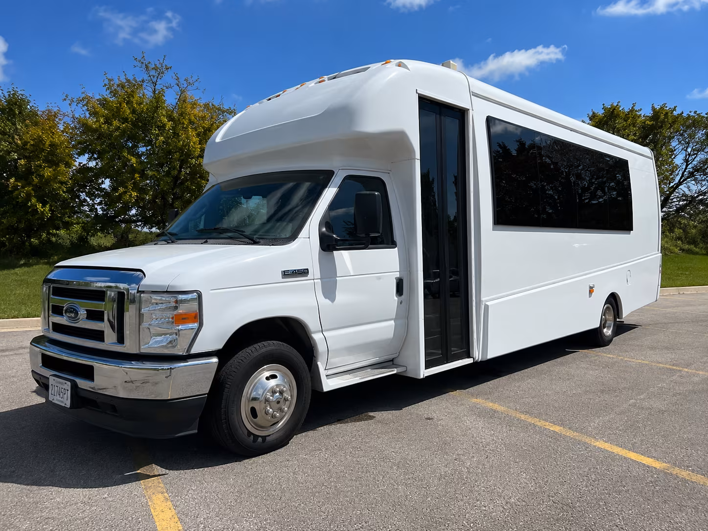 Roseville Prom & Homecoming Transportation party bus exterior