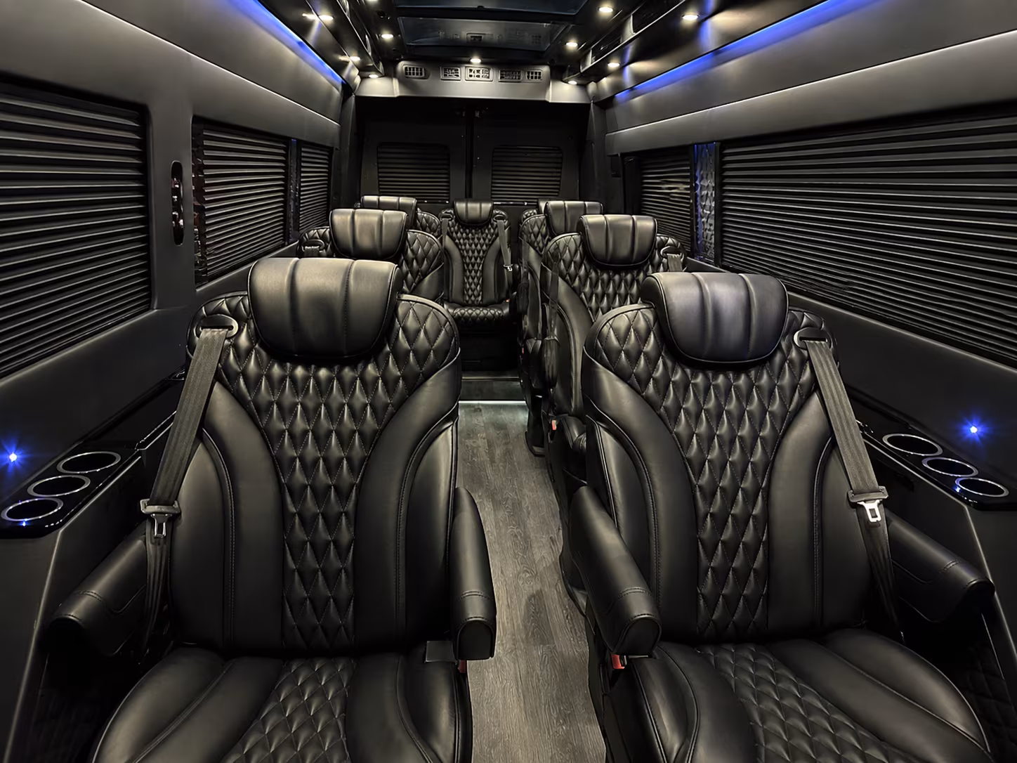 Roseville School Event Transportation party bus exterior
