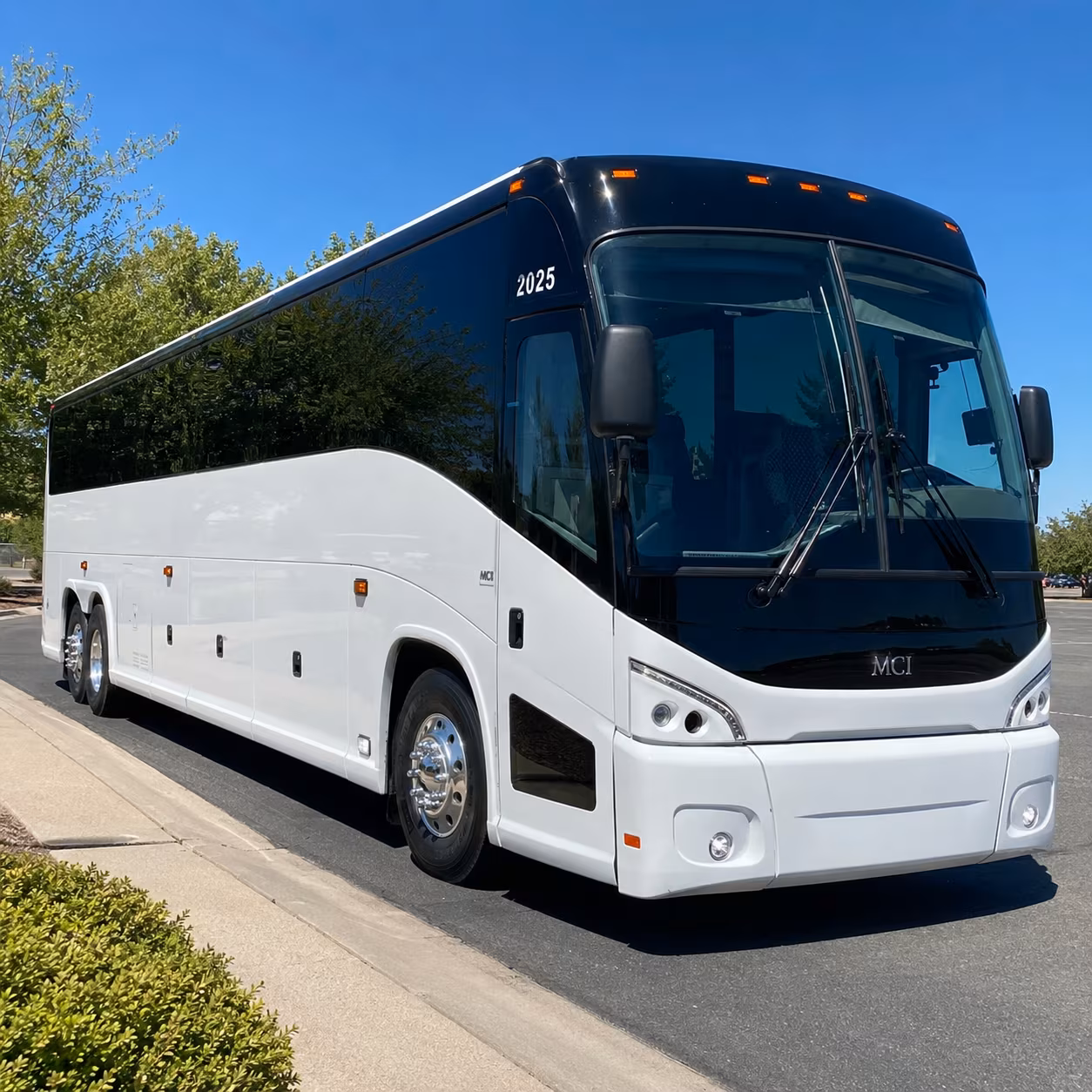 Roseville School Event Transportation party bus exterior