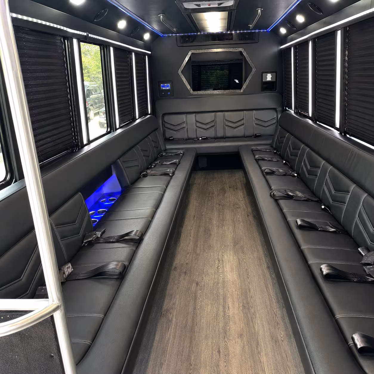 Roseville Winery Tour & Pub Crawl Transportation onboard seating