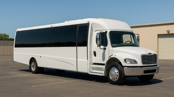 Exterior of Charter Bus Company Citrus Heights's 28 Passenger Party Bus in Citrus Heights