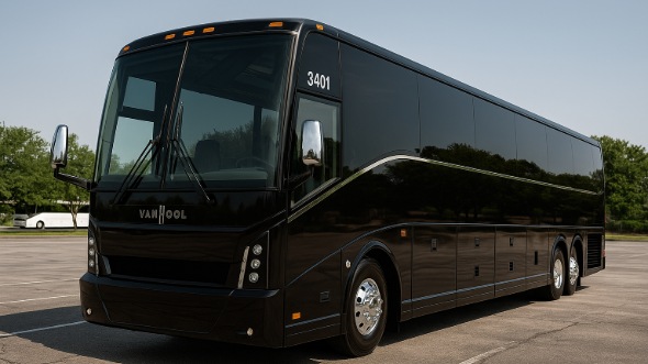 Exterior of Charter Bus Company Roseville's 47 Passenger Charter Bus in Roseville