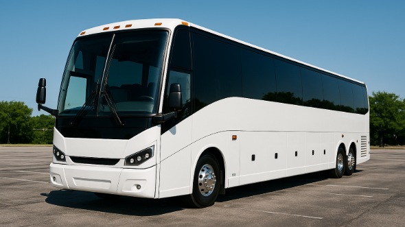 Exterior of Charter Bus Company Roseville's 48 Passenger Charter Bus in Roseville