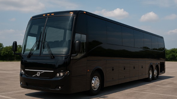 Exterior of Charter Bus Company Carmichael's 50 Passenger Party Bus in Carmichael