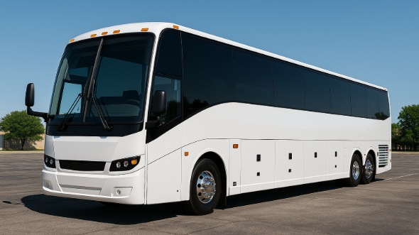 Exterior of Charter Bus Company Folsom's 50 Passenger Party Bus in Folsom