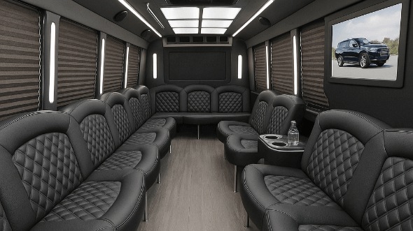 Interior of Charter Bus Company Florin's 50 Passenger Party Bus in Florin