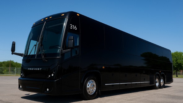 Exterior of Charter Bus Company Roseville's 51 Passenger Charter Bus in Roseville