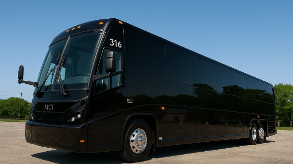 Exterior of Charter Bus Company Roseville's ADA Charter Bus in Roseville