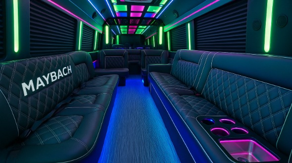 roseville 25 passenger party bus rental